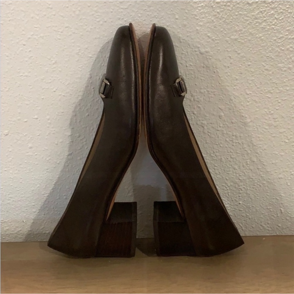 Authentic Salvatore Ferragamo luxury designer signature leather heels sz 7.5 M - Picture 5 of 10